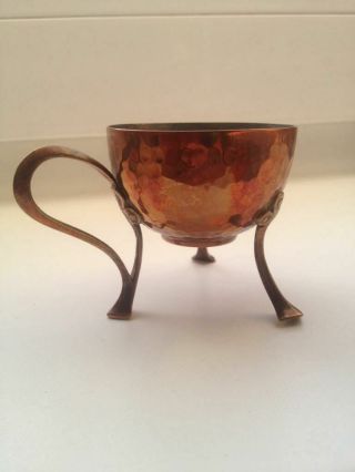 Antique Art Nouveau Jugendstil Arts & Crafts Wmf Copper & Brass Egg Cup C1910