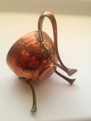 Antique Art Nouveau JUGENDSTIL Arts & Crafts WMF Copper & Brass Egg Cup c1910 3