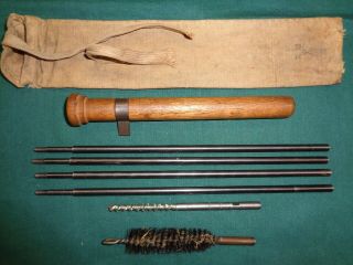 Ww2 Japanese Rifle Cleaning Kit - Complete W/ Pouch,  Accessories - Rare