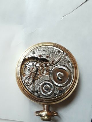 Illinois vintage American Pocket Watch for repair or parts 3
