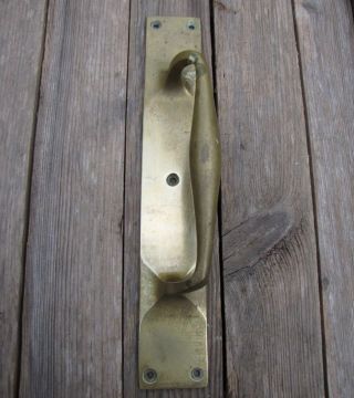 Large Solid Brass Vintage Door Handle Pull / Shop / Pub / Bar / Restaurant 12 