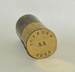 Empty Objective Lens Canister For Brass Microscope - C.  Zeiss,  Jena,  