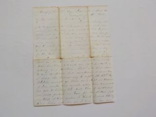 Civil War Letter 1865 Can Purchase Gun Rifle 121st York Halls Hill Virginia