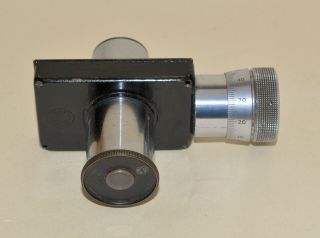 Micrometer Eye - Piece For Brass Microscope - C.  Baker,  London.