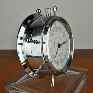 Vintage Airguide 7 Jewel 8 Day Ship Wheel Clock FOR REPAIR 5