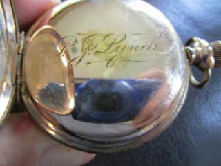 Antique Waltham Vanguard 23 Jewel Large Hunting Case Pocket Watch 8