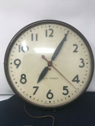 Vintage Seth Thomas School/industrial Wall Clock