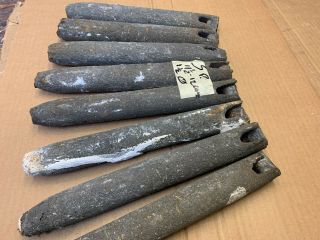 8 Old Cast iron window sash weights 5 pounds from 1920s 2