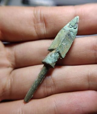 An Ancient Chinese Bronze 2 - Wing Arrowhead - Western Zhou Dynasty (1046BC - 771BC) 3