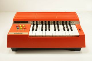 Rare Vintage Magnus Electric Chord Organ Orange