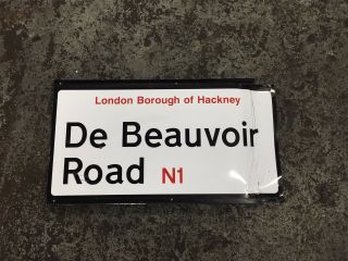 London Street Road Sign - De Beauvoir Rd N1