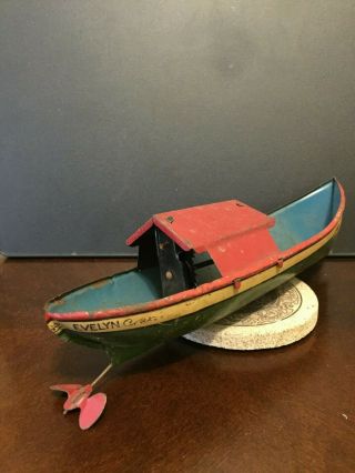 Antique tin toy boats (2) 2