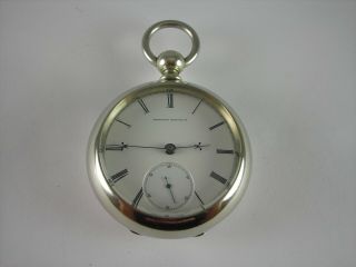 Antique Early 18s Elgin B.  W Raymond Key Wind Pocket Watch.  Serial Number 388