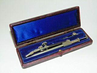 Antique Cased Stanley London Scientific Mathematical Drawing Instrument