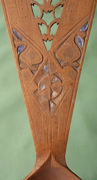 Beautifully carved Wood Spoon from Java or Bali? Indonesian.  Antique 6