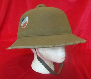 Wwii 1942 German Tropical Pith Helmet (africa Corp)