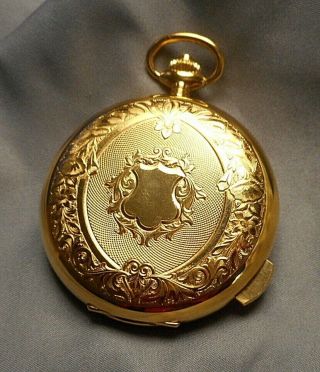 Vintage Arnex Swiss 5 Minute Repeater Pocket Watch in Gold Plated Hunter Case 11
