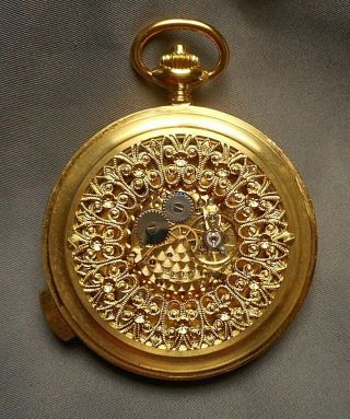 Vintage Arnex Swiss 5 Minute Repeater Pocket Watch in Gold Plated Hunter Case 5