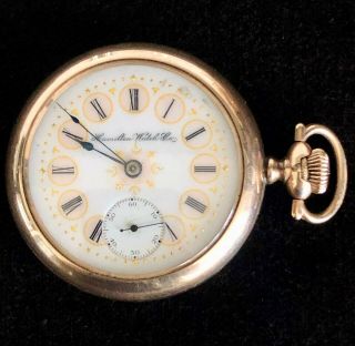 Authentic Antique Hamilton Watch Co Railroad Watch 205363 Open Case • 100