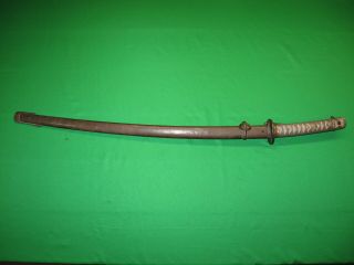 Japanese WW2 NCO Sword with Matching Scabbard 12