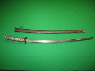 Japanese WW2 NCO Sword with Matching Scabbard 2