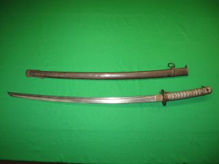 Japanese WW2 NCO Sword with Matching Scabbard 3