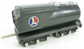 Lionel 763 Gunmetal Gray Steel Whistle Train Tender