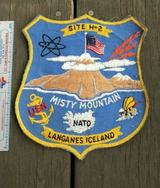 Us Navy Usn Site H 2 Misty Mountain Langanes Iceland Patch Large Size