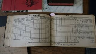 WW2 Pacific P - 38 Fighter Pilot Group Medal Docu Flight Log Photos Combat Diary 9