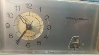 Very Rare Vintage General Electric Lighted Dial Date Alarm Clock Model 7349R 2