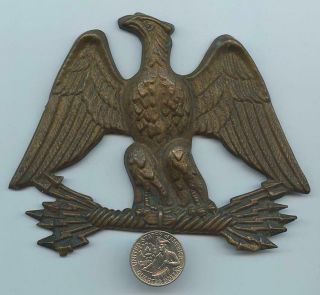 1800’s Large Embossed Brass U.  S.  Eagle Badge - Civil / Indian Wars