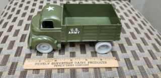 Marx Army Training Center Play Set Stake Flatbed Truck " Never Played "