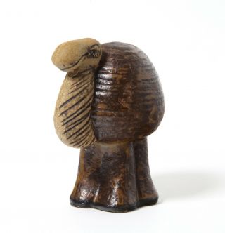 Lisa Larson: Ceramic Figurine Camel.  Sweden,  Gustavsberg,  Mid - 20th Century.