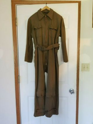 Wwii Us Army Air Force Usaaf Summer Flying Suit Sz 40m