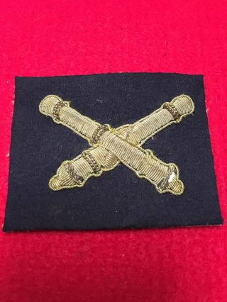 Civil War Union Artillery Bullion Hat Badge Insignia