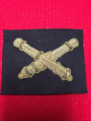 Civil War Union Artillery Bullion Hat Badge Insignia 2