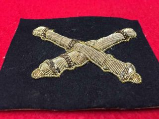 Civil War Union Artillery Bullion Hat Badge Insignia 3