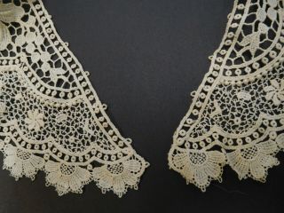 Vintage Antique Crochet Lace Collar Sash Wrap 5