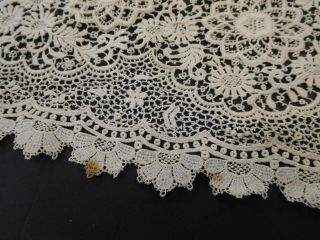 Vintage Antique Crochet Lace Collar Sash Wrap 6