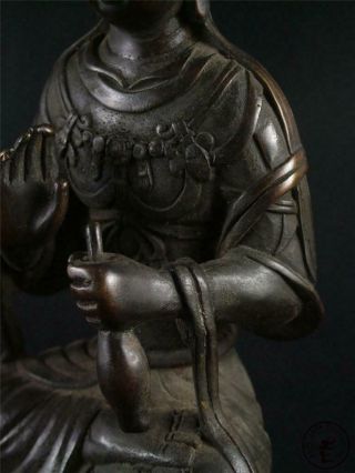 Large Old Chinese Tibet Bronze Kwanyin Image Statue Figure of Avalokitesvara 6