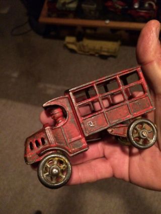 Antique Cast Iron Dent Delivery Truck Automotive Toy Arcade Hubley 20s