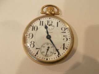 Antique Waltham Gold Filled Pocket Watch Railroad Up & Down 21 Jewels Stamped Rr