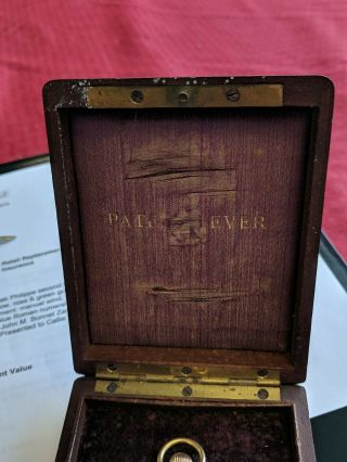 1885 Patek Philippe 18k Gold Tri Tone Pocket Watch rare near with patek box 4