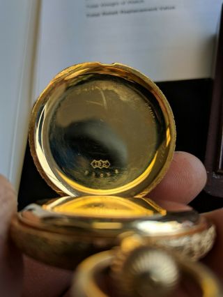 1885 Patek Philippe 18k Gold Tri Tone Pocket Watch rare near with patek box 7