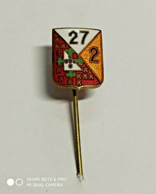 Antique Very Rare Lapel Stick Pin Badge From Mocidade Portuguesa - C.  E.  Nº 27