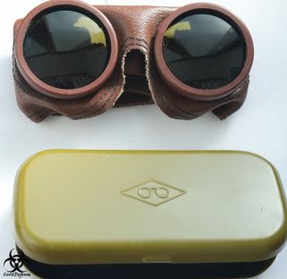 Ussr Russian Army Mountain Sniper Goggles Sharpshooter Glasses In Case