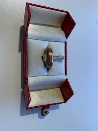 Prometheus Lambda Spinning Top,  Two Piece Brass And Aluminum,  Ruby Bearing,  Rare