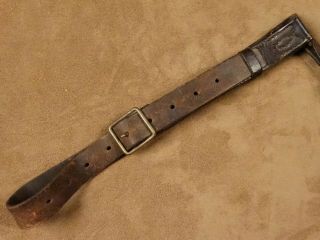 Japanese Army NCO Leather Sword Belt with Hanger WW2 3