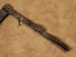 Japanese Army NCO Leather Sword Belt with Hanger WW2 5