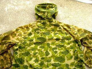 Vtg 60 ' s 70 ' s Duck hunter Camo Rain Jacket Men ' s XL WALDES Zipper 8